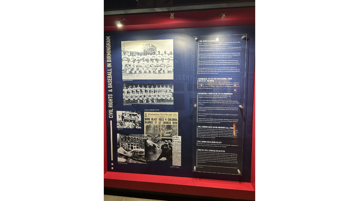 Civil Rights and Baseball in Birmingham exhibit