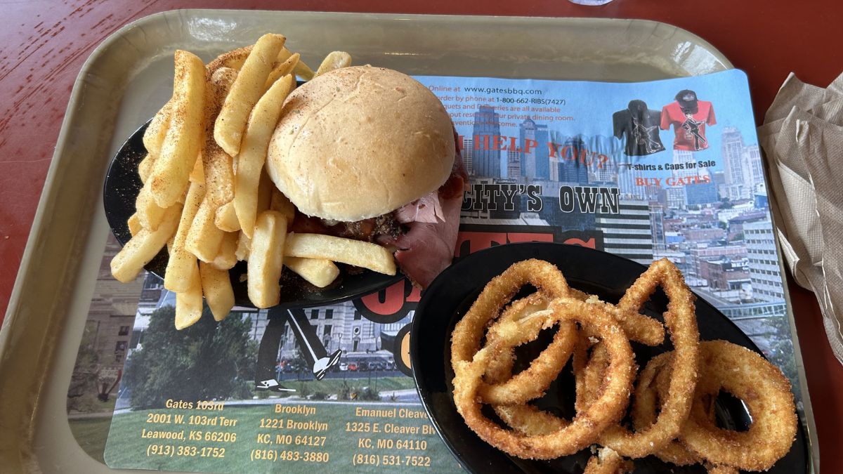 Gates BBQ food Kansas City
