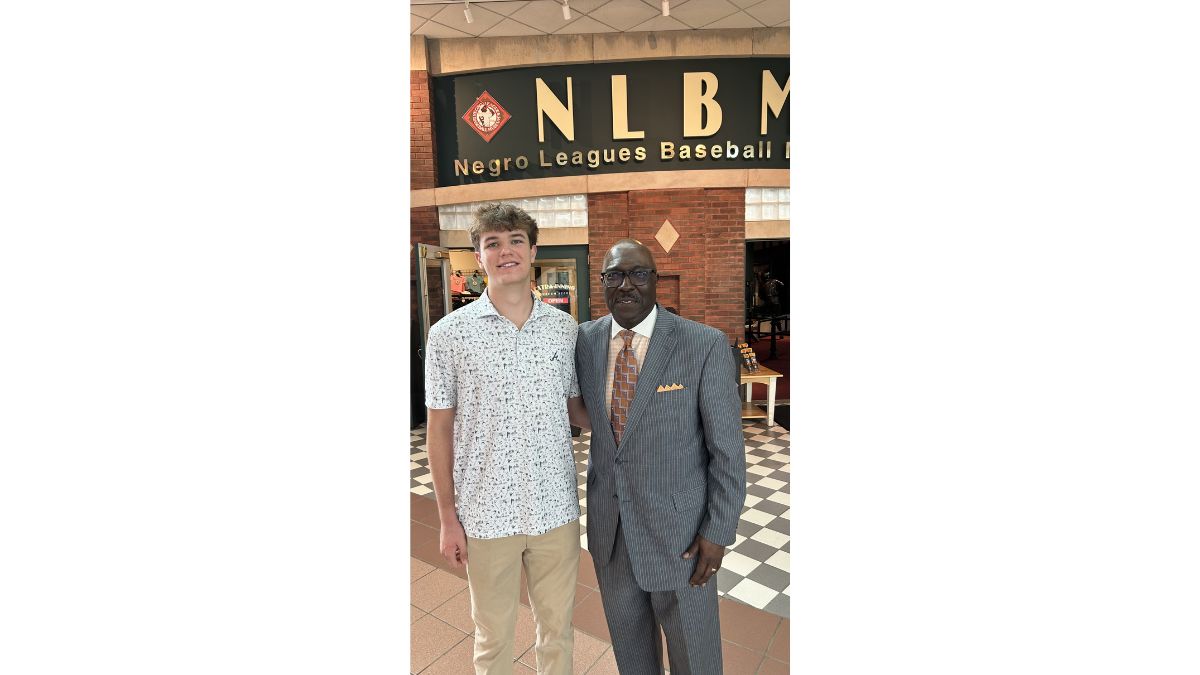 Carter with the museum director at the NLBM