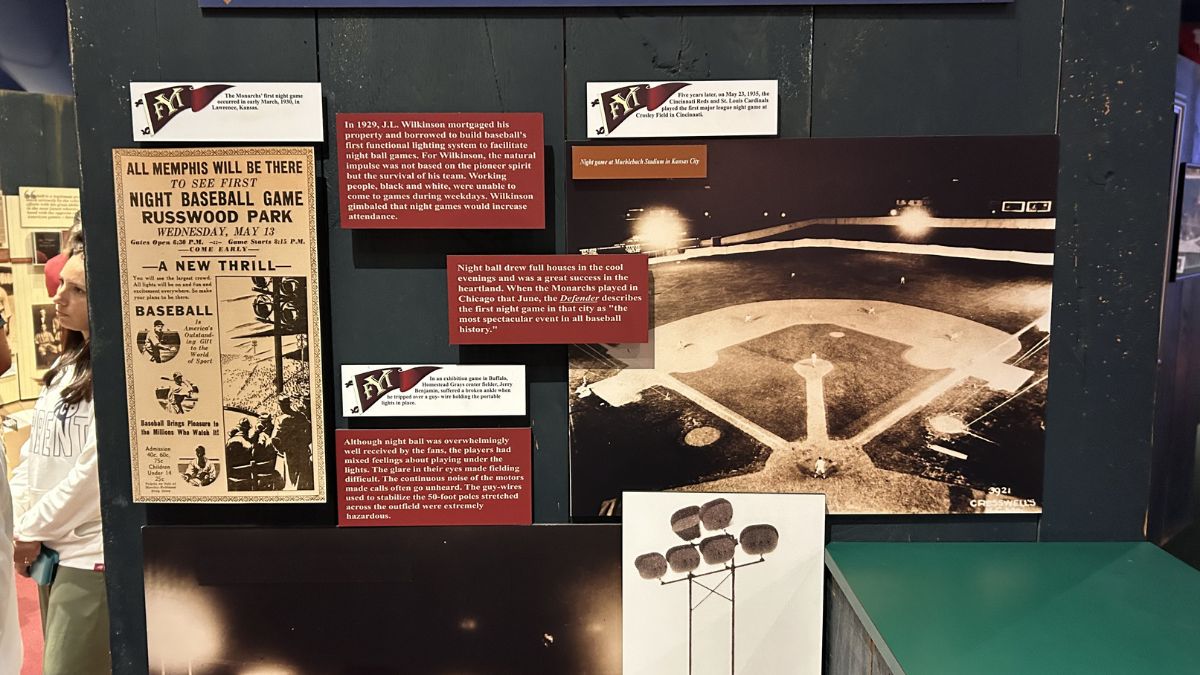 Night ball exhibit at NLBM