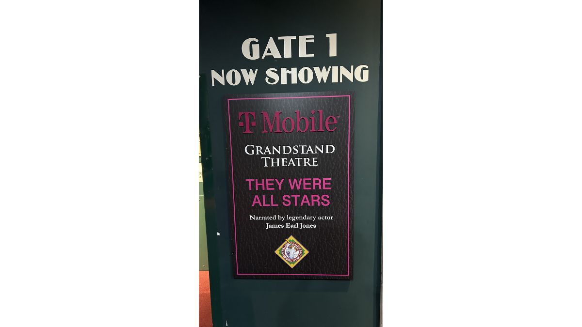 They Were All Stars Grandstand Theatre sign