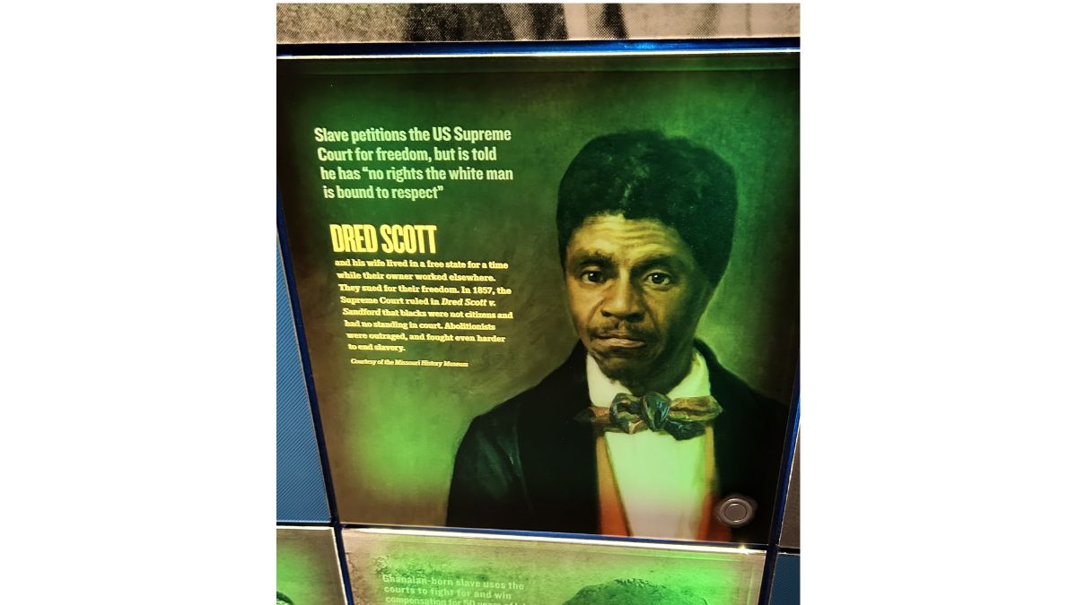 Dred Scott exhibit panel