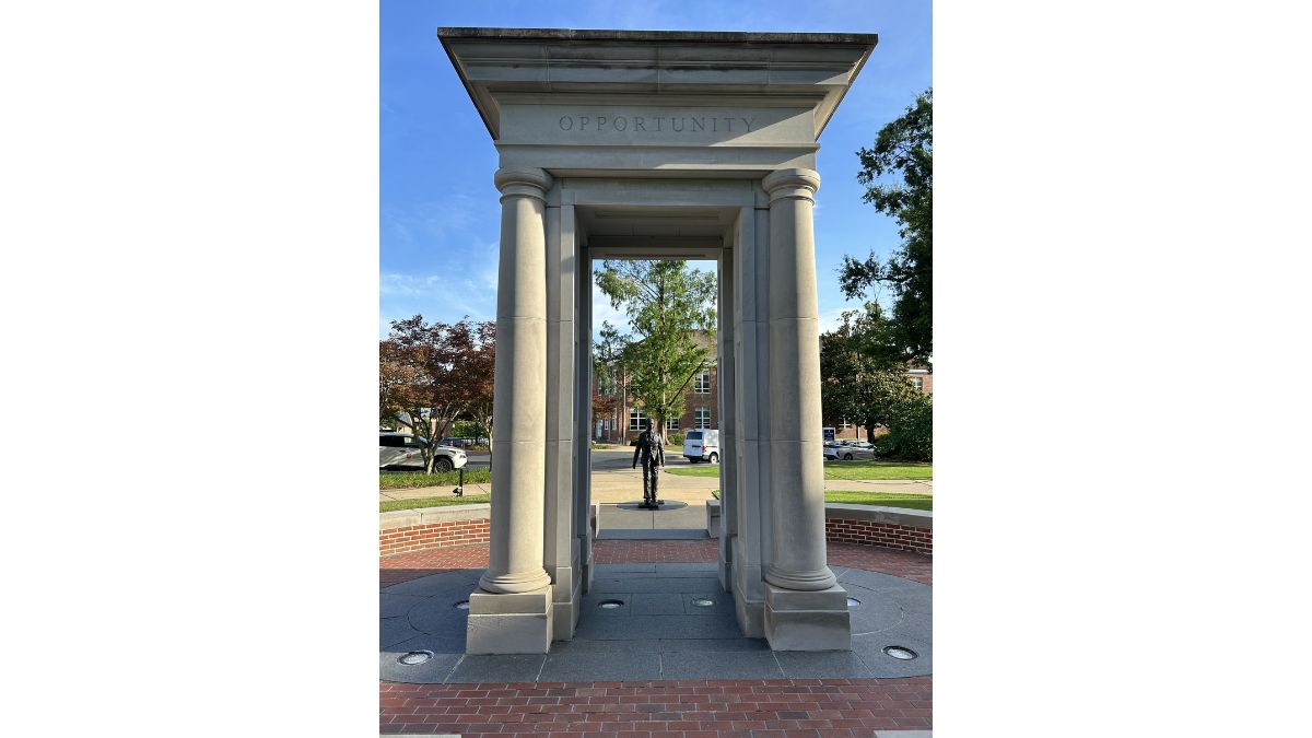 Opportunity gate at the James Meredith Memorial